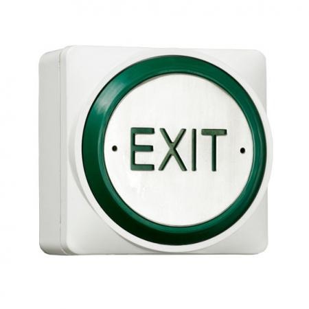 Standard white Plastic Large 360° EXIT Push Plate