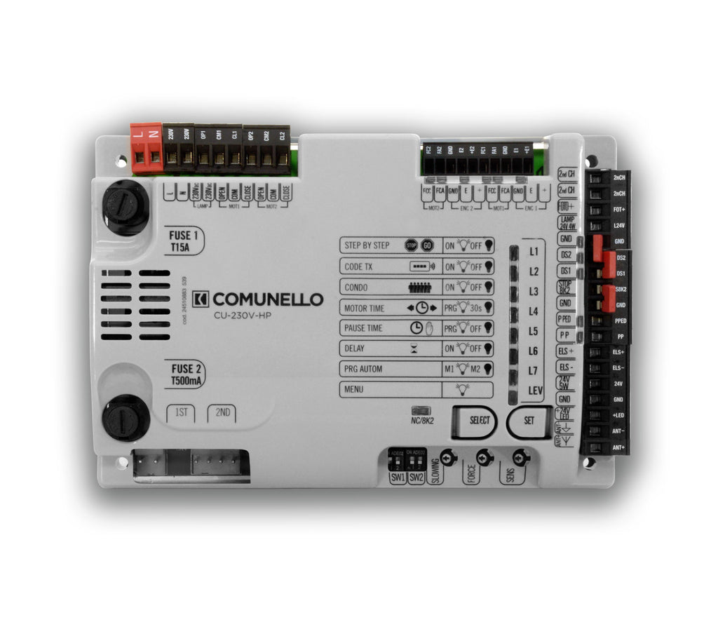 QUAD-230V-HP - Control panel in grey enclosure