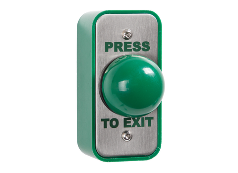 Architrave green dome button press to exit