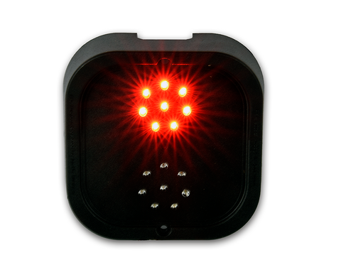 LED Traffic light with two 50mm diameter LED arrays w/ 1m cable tail