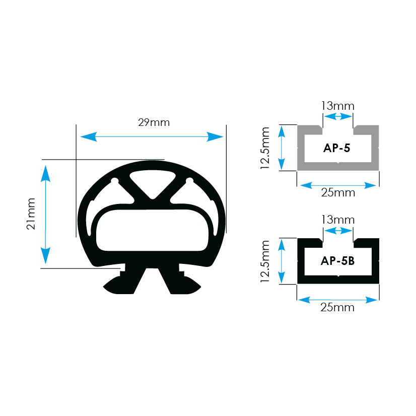 StandardLine 25/20 Safety Edge 8K2 Ohm 2m Cable