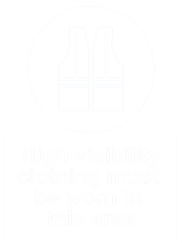 High Visibility Clothing Must Be Worn Sign 150 x 200mm - customisable
