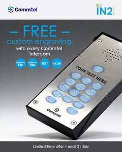 Free Engraving for Commtel Intercoms