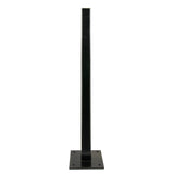 Keypad/general straight mounting post 1200mm black powder coated