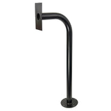 Car height intercom gooseneck mounting post - powder coated black