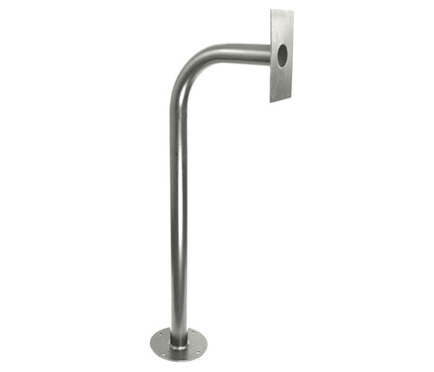 Car height intercom gooseneck mounting post galvanised