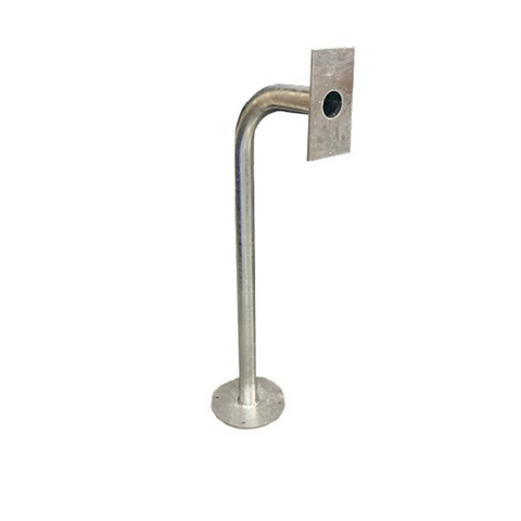 Car height intercom gooseneck mounting post galvanised