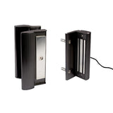Maglock surface mounted w/ integrated handles (BK) MAG6000-9005 (600kg pull force)