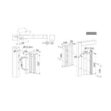Maglock surface mounted w/ integrated handles (BK) MAG6000-9005 (600kg pull force)