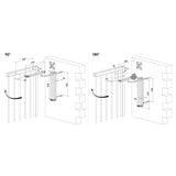 Locinox Verticlose-2-Wall hydraulic gate closer (SL)