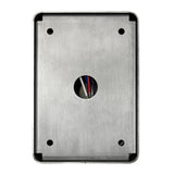 Stainless Steel Press to Exit Green Dome and Emergency Stop Surface Mount Box (no text)