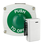 Push To Open weatherproof domed button - Wireless version