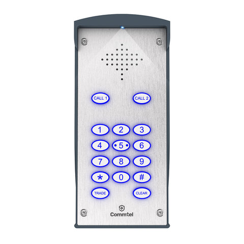 Optimus E2K - 4G intercom w/ backlit keypad (2 call buttons)