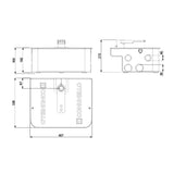 EAGLE foundation box (black case) galvanised lid