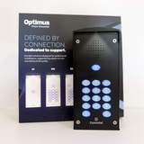 Optimus E1K (black) - 4G intercom w/ backlit keypad (1 call button)