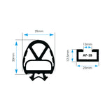 ClickLine 25/29 Safety Edge 8K2 Ohm 2m Cable