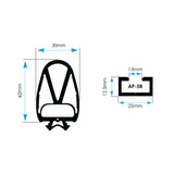 ClickLine 30/42 Safety Edge with 2 x 2m Cables