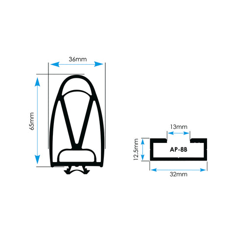 36/65 Rubber Profile (25m)
