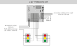 Traffic Light Controller for 2-Way 3-Lens Control - 24v