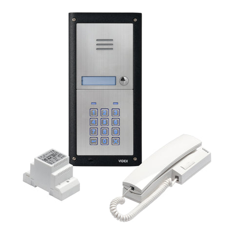 Videx 4KC-1S/M (1 way) Audio Intercom with Keypad - 4000 series