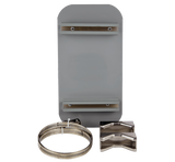 BK Post mounting backplate for 150mm twin traffic light