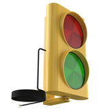 Traffic Light - 24V - Yellow ECO Plastic Body - Red/Green LED Lens