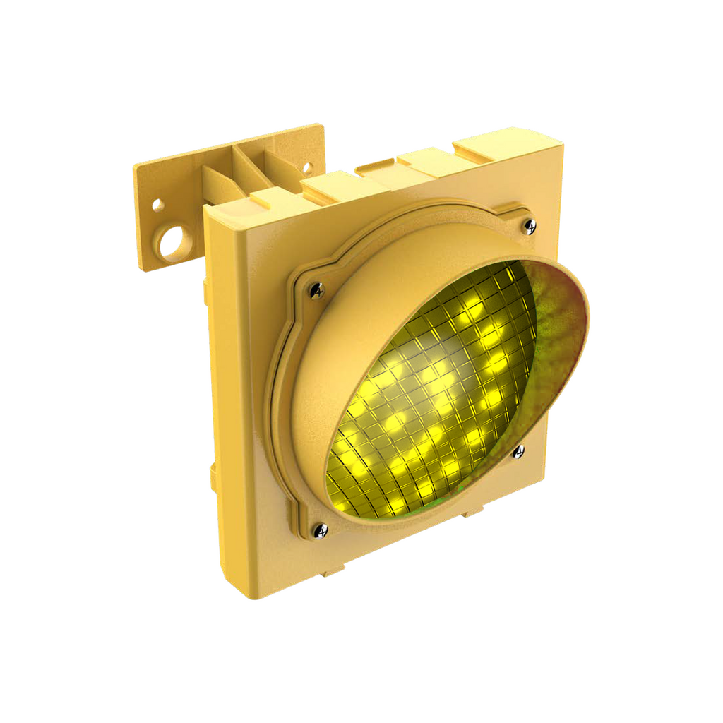 Modular Traffic Light - 24V - Yellow Body - Yellow LED Single Lens