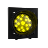 Modular Traffic Light - 24V - Black Body - Yellow LED Single Lens