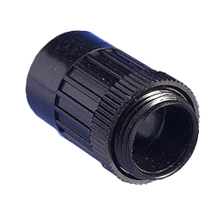 Black Round Conduit Male Thread Adaptor 20mm