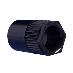 Black Round Conduit Female Thread Adaptor 20mm