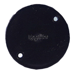 Black Standard Circular Conduit Box Lid