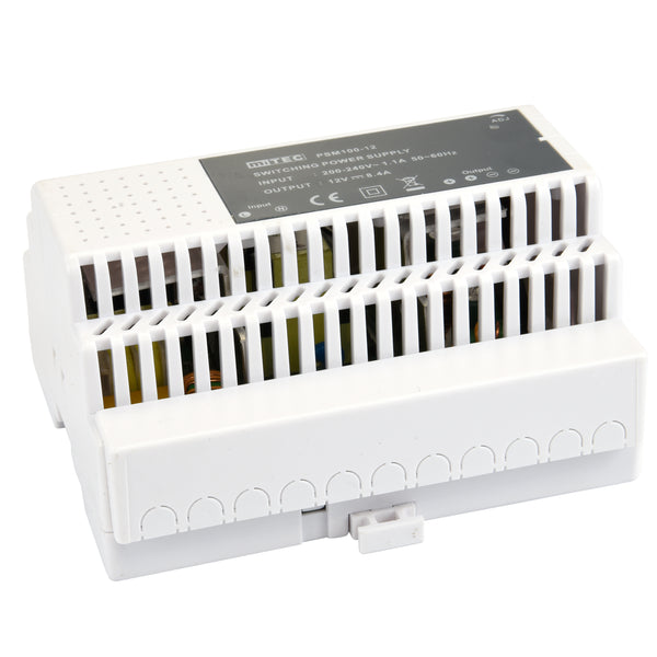 Mini Switching Power Supply 200-240VAC 1 x 12VDC 8.4A DIN MOUNT – IN2 ...