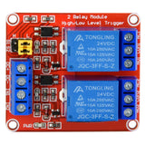 2 Channel Relay PCB 24VDC