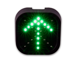 LED Traffic light with green arrow and red "X" w/ 2 m cable tail
