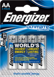 Energizer AA Ultimate Lithium Pack of 4