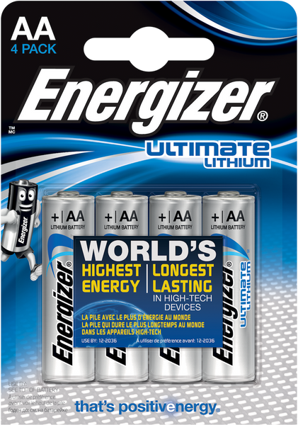 Energizer AA Ultimate Lithium Pack of 4 – IN2 Access & Control Ltd