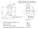 Optical Safety Edge “T” Foot Profile (GP12/14-36)