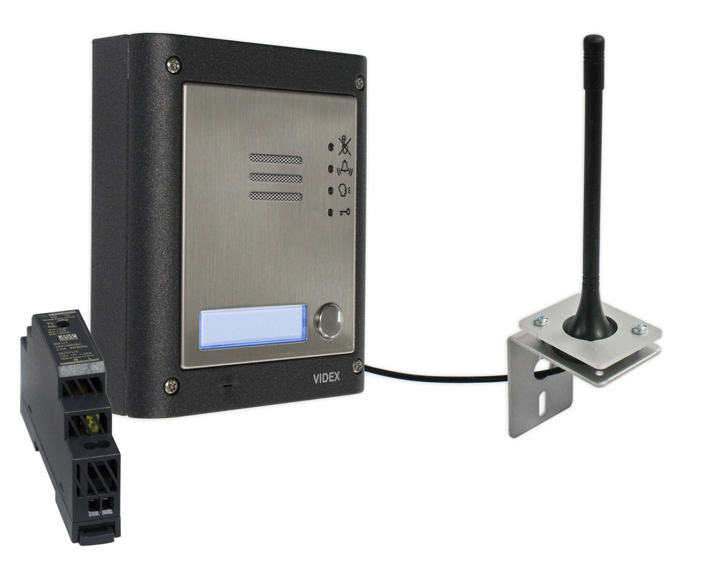 Videx GSM4K-1S (1 Way) GSM Audio Intercom Kit w/ Accessibility Features - 4000 series