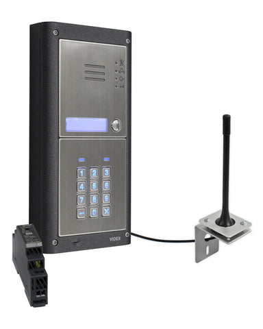 Videx GSM4KCR-1S (1 Way) GSM Audio Intercom Kit w/ Accessibility Features & Keypad - 4000 series