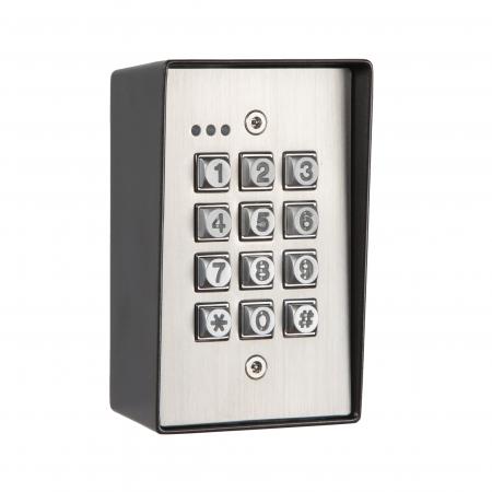 KP50 Anti-vandal weatherproof backlit entry keypad surface mount