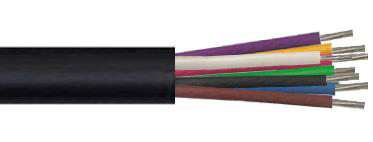 Def Standard 7 Cable x 0.2mm 8 Core Unscreened Black 100m