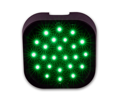 LED Traffic light with single Green 100mm diameter LED array w/ 4m cable tail