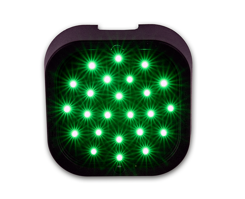 Traffic Light Array LED Traffic light with single Green 100mm diameter LED array w/ 4m cab ...