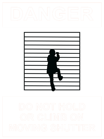 Danger Do Not Hold or Climb Sign 150 x 200mm - customisable