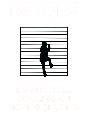 Caution Do Not Hold or Climb Sign 150 x 200mm - customisable
