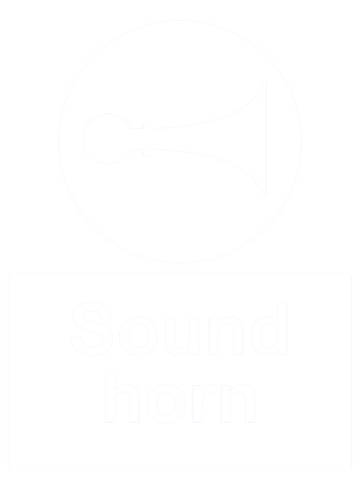 Sound Horn Sign 150 x 200mm - customisable
